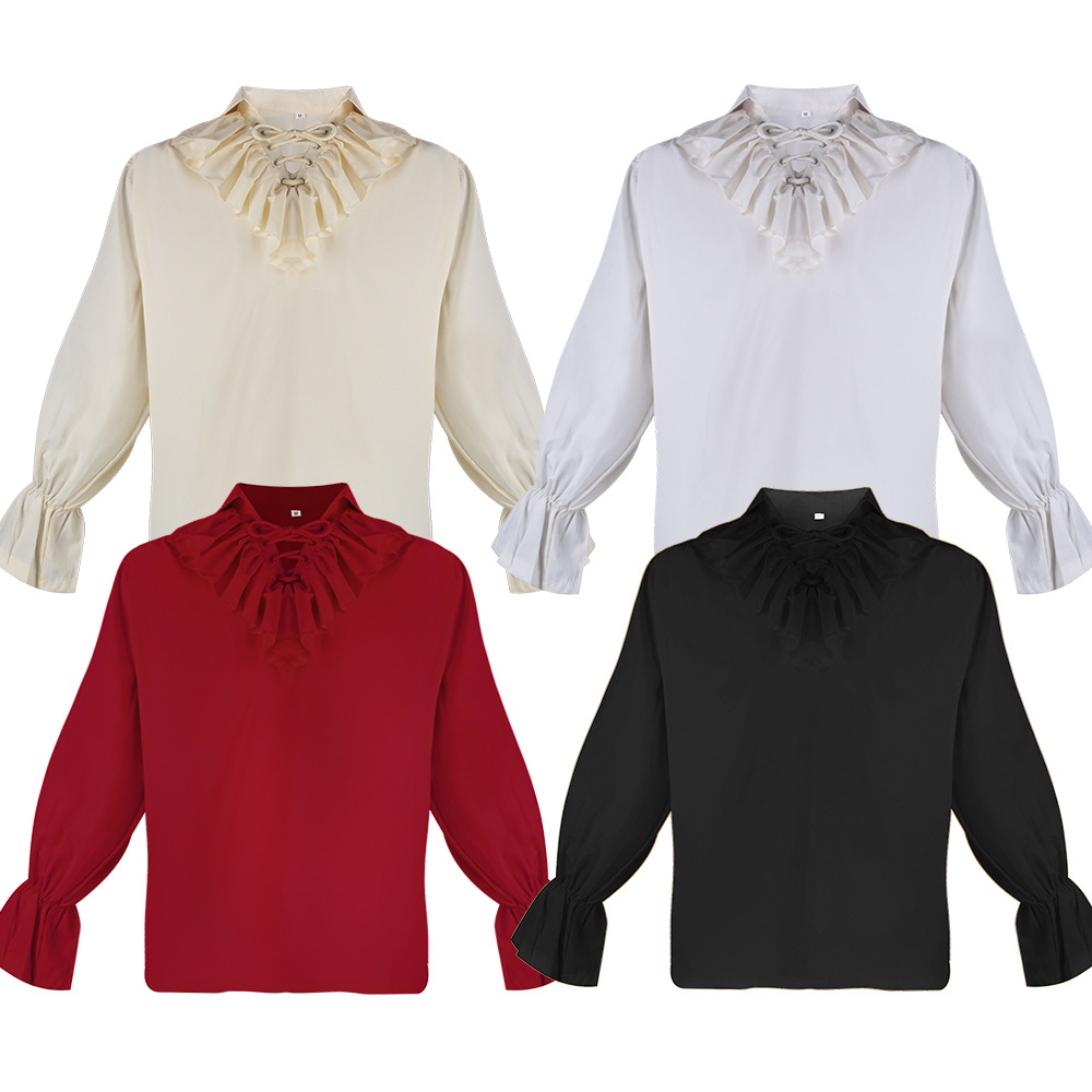 Shirts - Camisas medievais de viking, pirata e