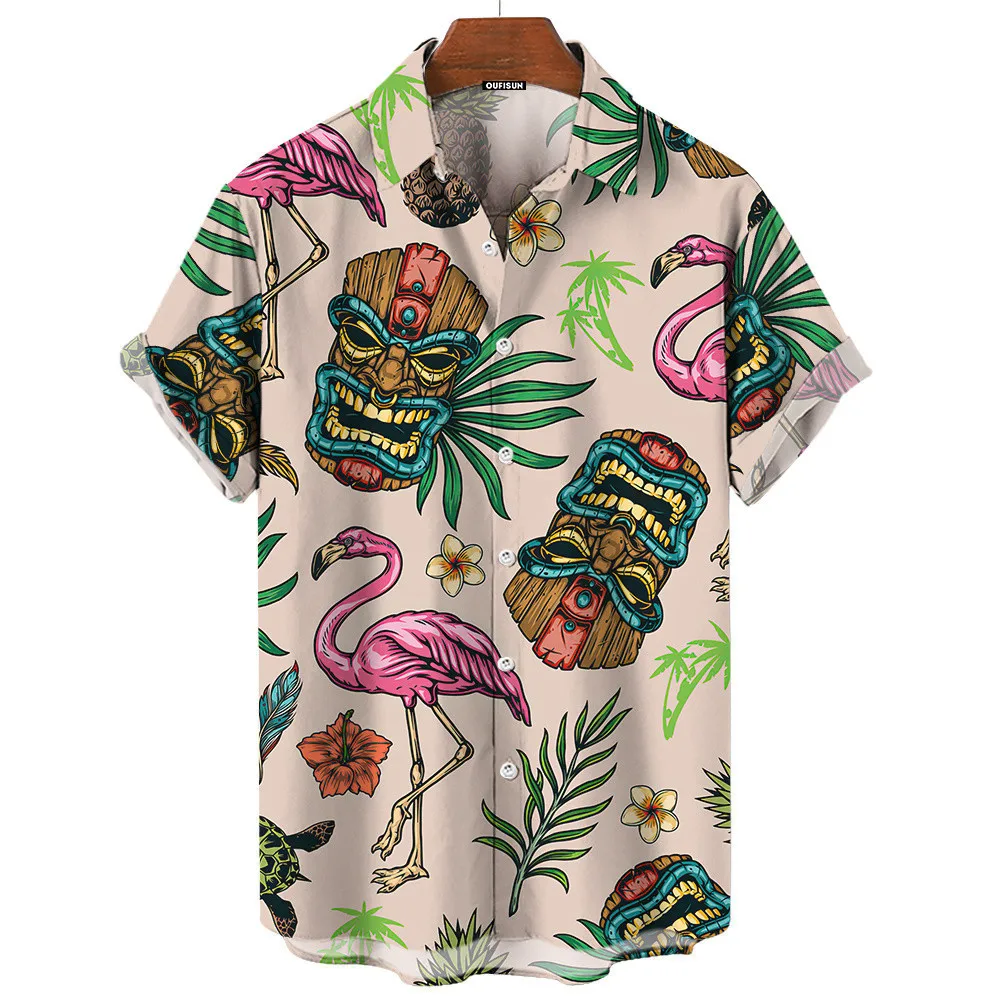 Camisa Havaiana Masculina Retr - Vintage Hawaiian Floral Shirt avaliação e preço
