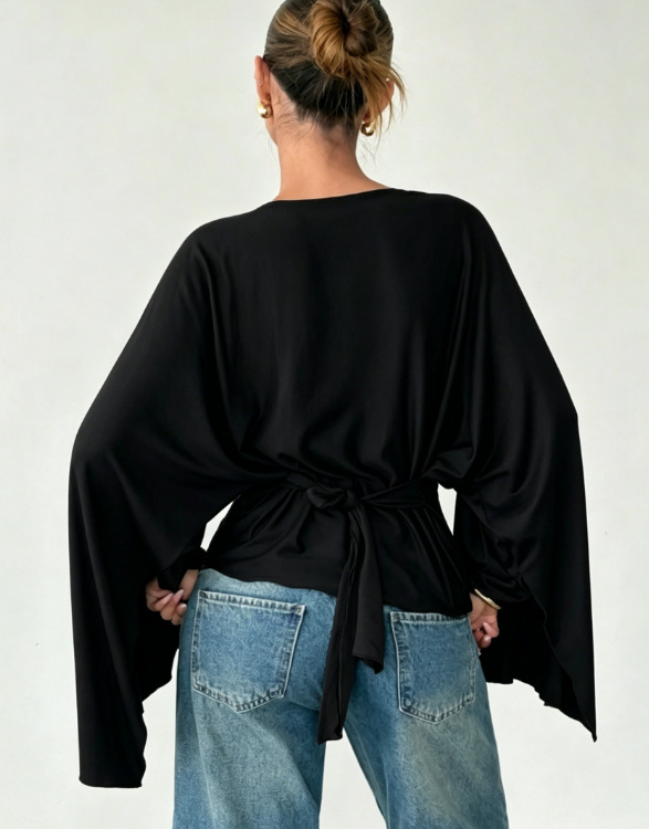 Blusa Casual de Manga Longa em - Shorts avaliação e preço
