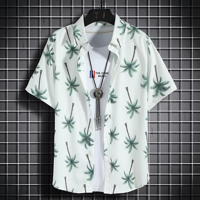 Camisas havaianas de praia mas - Vintage Hawaiian Floral Shirt avaliação e preço