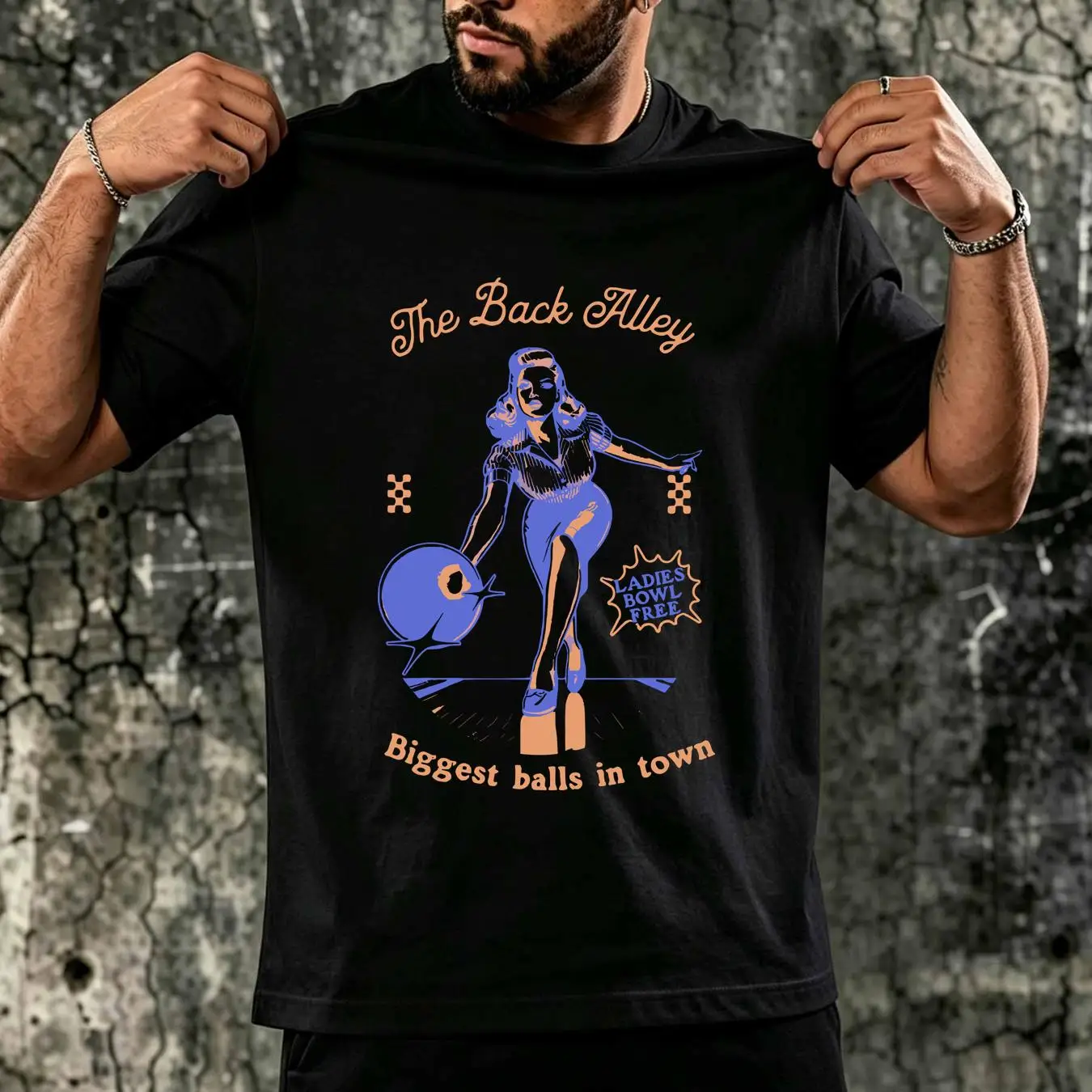 Camiseta Lavada Engraçada Retr - Short Sleeve Bowling Shirt Retro avaliação e preço